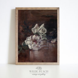Vintages botanisches Blütenbild Poster