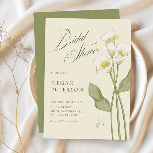 Vintages botanisches Brautparty Einladung