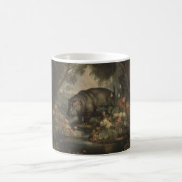 Vintages botanisches Hippo Kaffeetasse