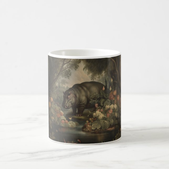 Vintages botanisches Hippo Kaffeetasse (Mittel)