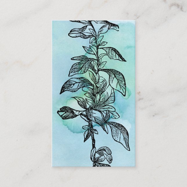 Vintages Botanisches Journal oder Notenkarte Begleitkarte (Vorderseite)