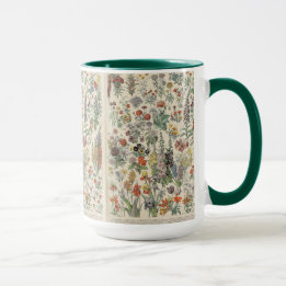 Vintages botanisches Muster Tasse