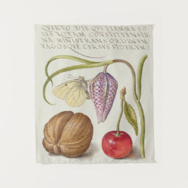 Vintages botanisches Tapisserie Wandteppich