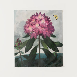 Vintages botanisches Tapisserie Wandteppich