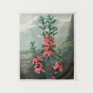 Vintages botanisches Tapisserie Wandteppich