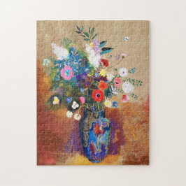 Vintages Bouquet von Blume von Odilon Redon Puzzle
