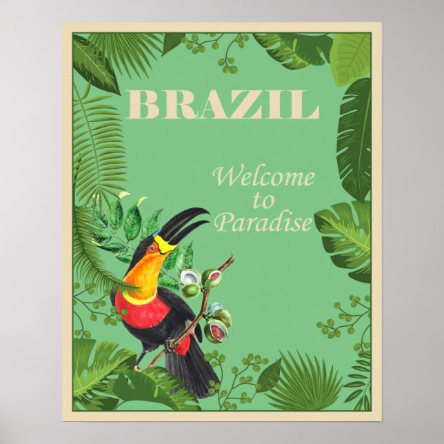 Vintages Brasilien Poster (Vorne)