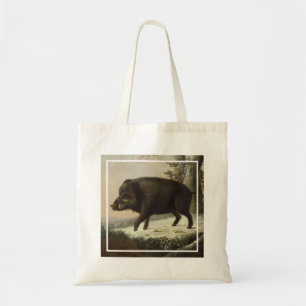 Vintages Braunbär Jagdgemälde, Wildlife Art Tragetasche