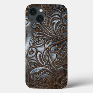 Vintages braunes Leder Case-Mate iPhone Hülle