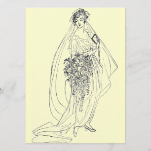 Vintages Brautparty Einladung