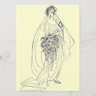 Vintages Brautparty Einladung