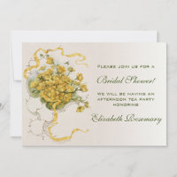 Vintages Brautparty Vintag Gelbe Blume