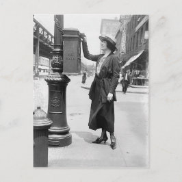 Vintages Briefkasten und Foto Postkarte