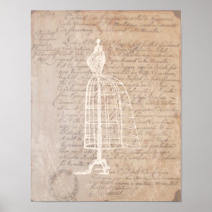 Vintages Briefposter Poster