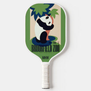 Vintages "Brookfield Zoo"-Monogramm Pickleball Schläger