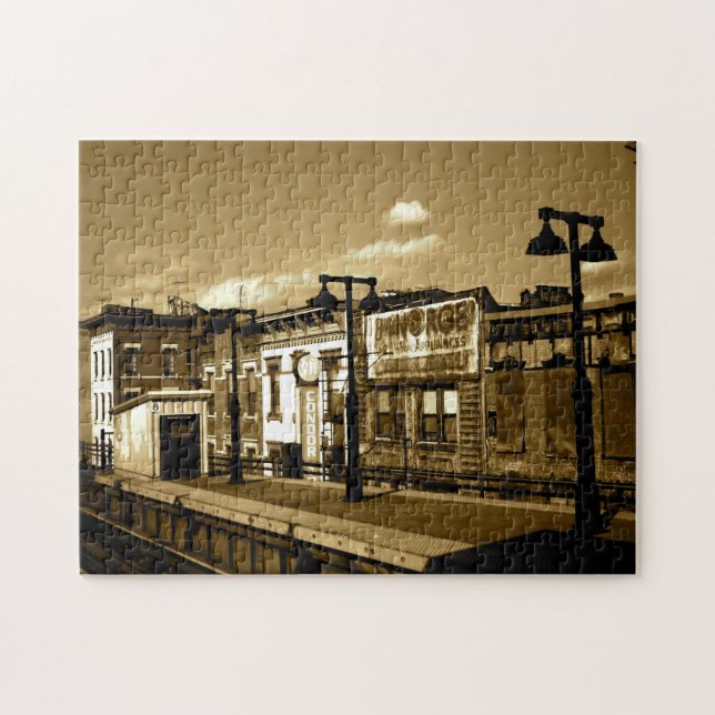 Vintages Brooklyn-Puzzlespiel Puzzle (Horizontal)