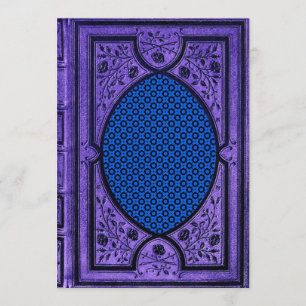 Vintages Buchcover Hochzeitsempfang Einladung