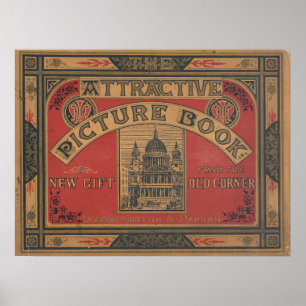 Vintages Buchcover-Poster Poster