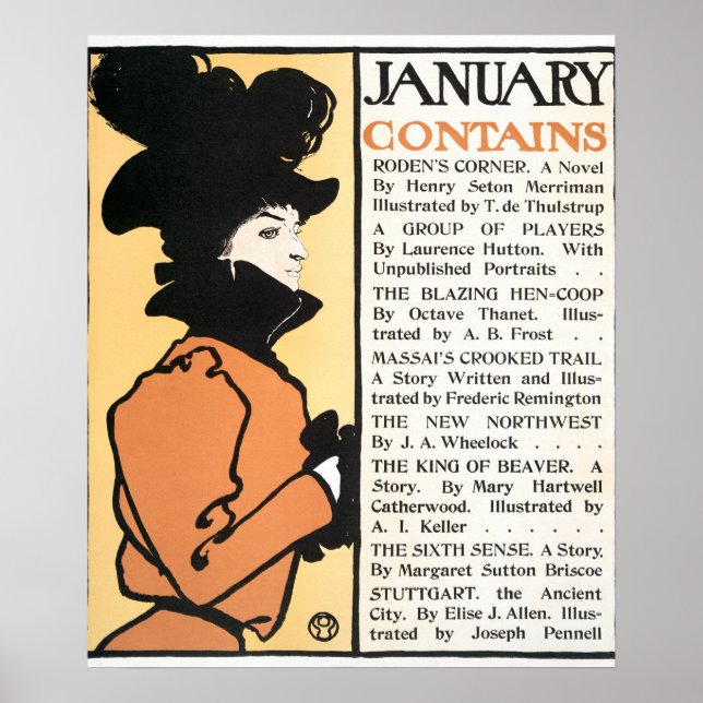 Vintages Buchcover-Poster Poster (Vorne)