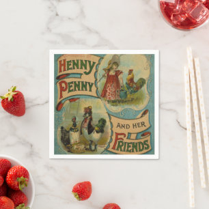 Vintages Buchverein-Party irgendwelche Serviette