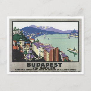 Vintages Budapest Ungarn Postkarte