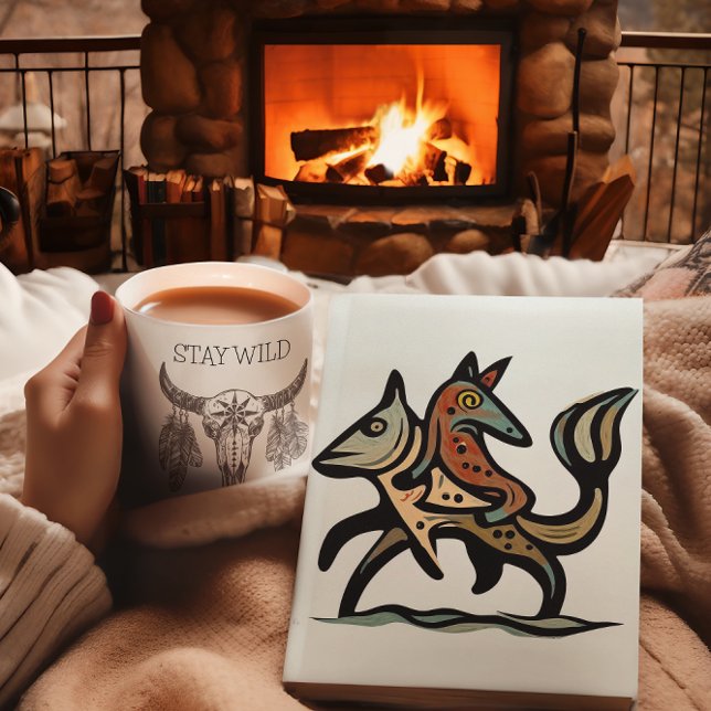 Vintages Buffalo Skull Dreamcathers with Feathers Kaffeetasse (Zazzle Vintage Buffalo Skull Dreamcathers with Feathers Coffee Mug)