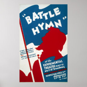 Vintages Bundesstaatliches Theaterprojekt "Battle  Poster