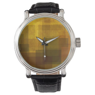 Vintages buntes abstraktes geometrisches der Kunst Armbanduhr