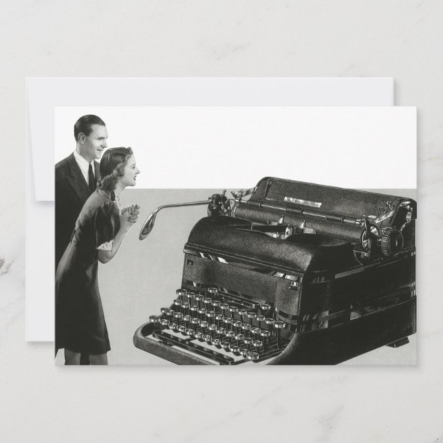 Vintages Business, antike Office-Schreibmaschine (Vorderseite)