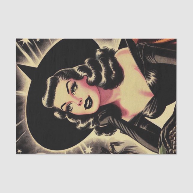 Vintages Button Seidenpapier (Vorderseite)