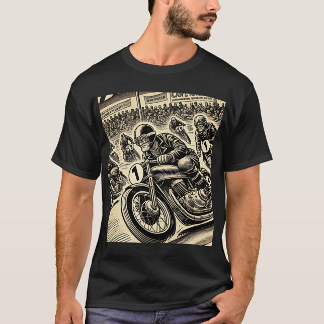 Vintages Café Racer T - Shirt (Vorderseite)