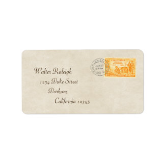 Vintages California '50 Centennial Address Label Adressaufkleber