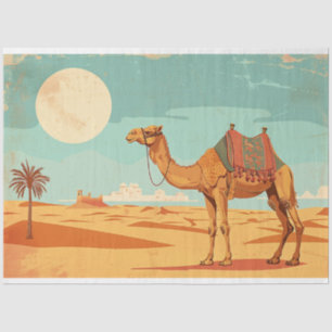 Vintages Camel-Poster-Mobiliar Seidenpapier