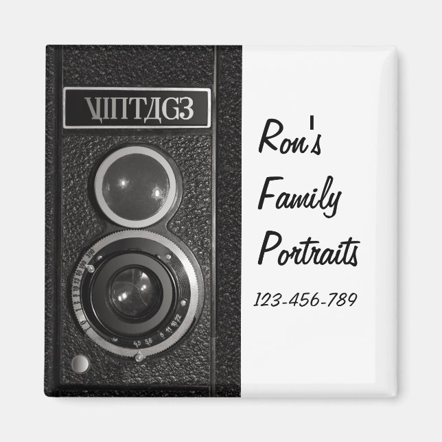Vintages Camera Effect Magnet (Vorne)