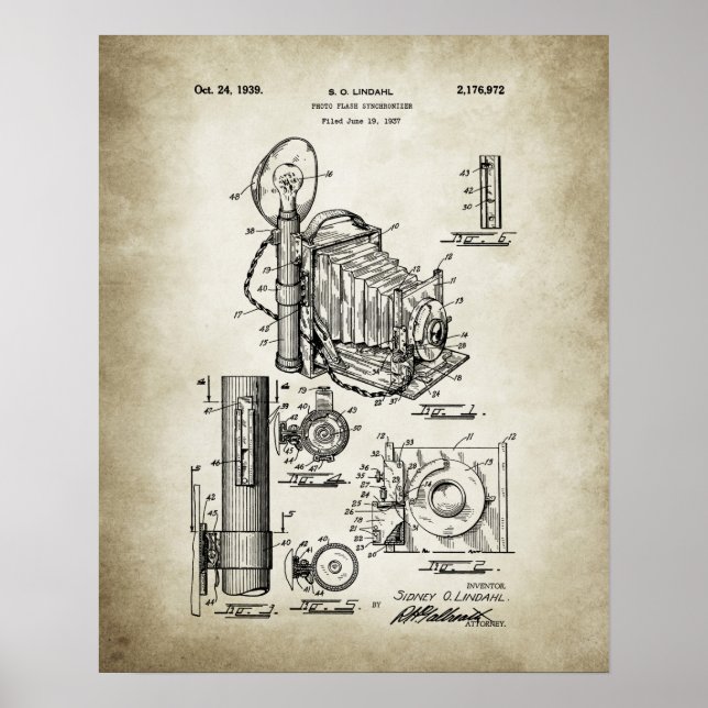 Vintages Camera-Patent Poster (Vorne)