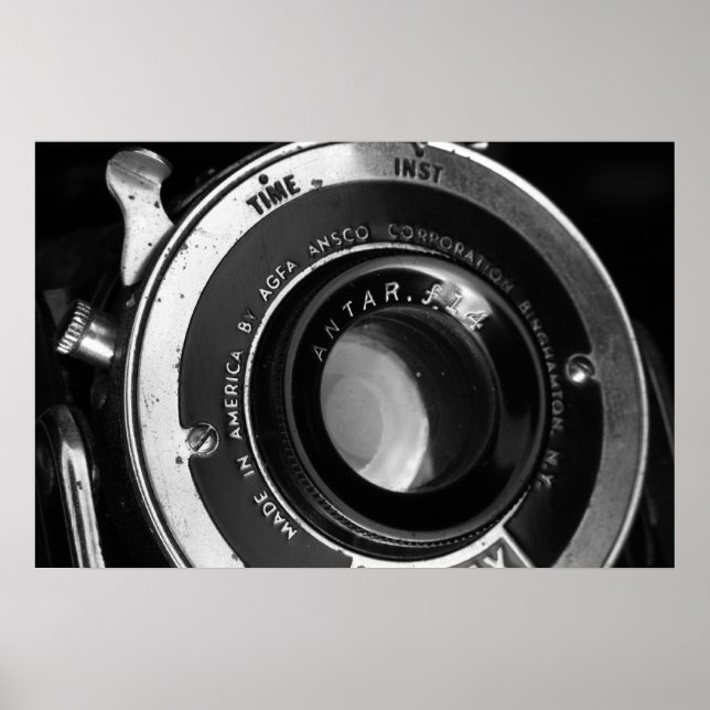 Vintages Camera-Poster Poster (Vorne)
