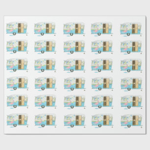 Vintages Camper-Anhänger-Wrapper Geschenkpapier