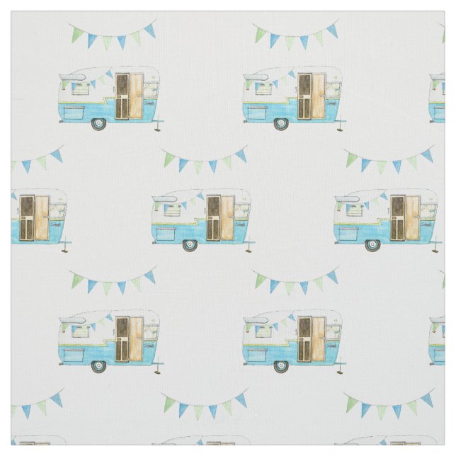 Vintages Camper-Gewebe Stoff (Muster)