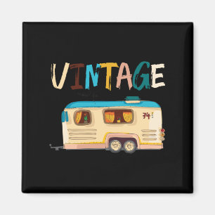 Vintages Camper Trailer RV Camping Magnet