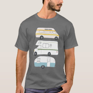 Vintages campervan Anhänger vanlife RV T-Shirt