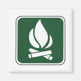 Vintages Campfire-Zeichen Magnet