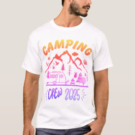 Vintages Camping Crew 2025 Camping niedlich Spaß T-Shirt