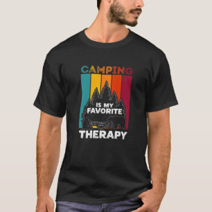 Vintages Camping ist mein Lieblingstherapiefick T-Shirt