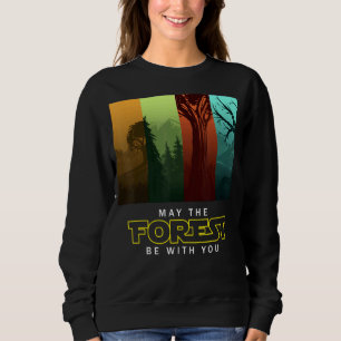 Vintages Camping kann der Wald bei Ihnen sein Erde Sweatshirt