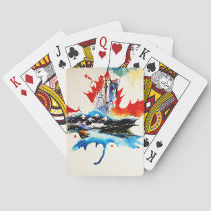 Vintages Canada Mapfelseil Leaf Reisen Liebe Wasse Spielkarten