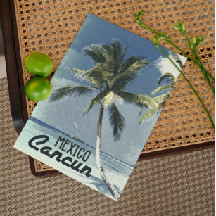 Vintages Cancun Mexiko Postkarte