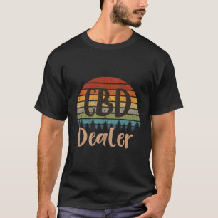 Vintages Cbd Dealer Retro Cbd Oil für Weihnachten T-Shirt