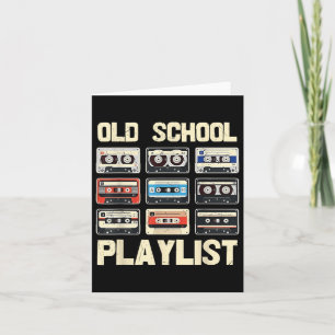 Vintages Cette Tape 80er 90s Music Retro Playlist Karte