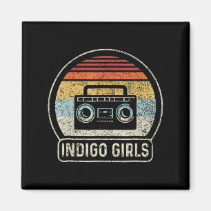 Vintages Cette Tape Indigo Rock Girls Music Retro Magnet