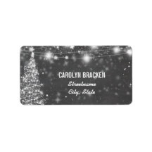 Vintages Chalkboard Schimmerende Sterne Weihnachts